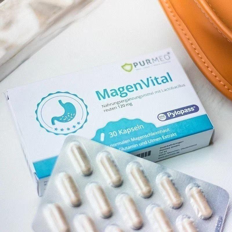 German purmeo digestive probiotic adult Lactobacillus reuteri gastrointestinal health support meal plan